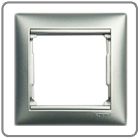 Рамка Valena 1-я Алюминий 770151 ― Legrand-220.ru