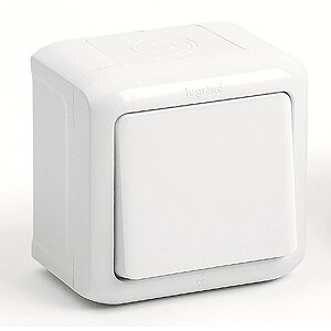 Кнопка IP-44 Legrand Quteo (Белый) 782305 ― Legrand-220.ru