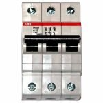 Автоматический выключатель 3-полюсный ABB S203 C50 (50A, тип C, 6kA), 2CDS253001R0504
