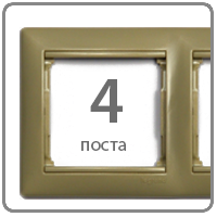 Рамка Valena 4-я Кантри 770024 ― Legrand-220.ru