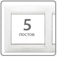 Рамка Valena 5-я Белая 774455