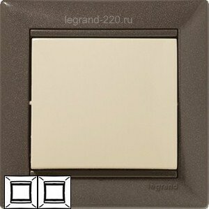Рамка Valena 2-я Модерн 770002 ― Legrand-220.ru