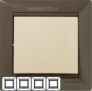 Рамка Valena 4-я Модерн 770004 ― Legrand-220.ru