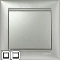Рамка Valena 2-я Алюминий 770152