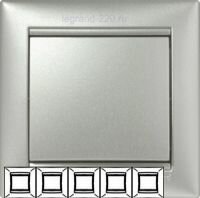 Рамка Valena 5-я Алюминий 770155