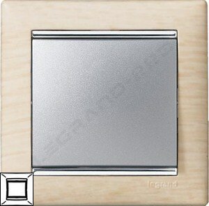 Рамка Valena 1-я Светлое дерево/Серебрянный штрих 770381 ― Legrand-220.ru