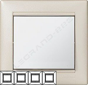 Рамка Valena 4-я Жемчужный 770484 ― Legrand-220.ru