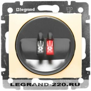 Акустическая розетка (2 контакта) Legrand Valena (Сл. Кость) 774123 ― Legrand-220.ru
