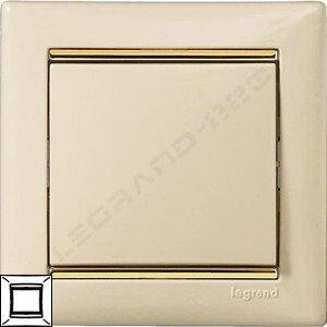 Рамка Valena 1-я Слоновая кость/Золотой штрих 774151 ― Legrand-220.ru