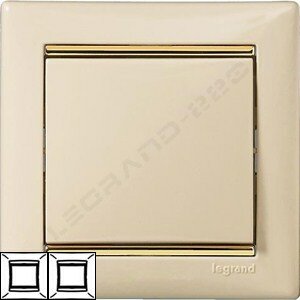 Рамка Valena 2-я Слоновая кость/Золотой штрих 774152 ― Legrand-220.ru