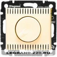 Светорегулятор поворотный 100-1000Вт Legrand Valena (Сл. Кость) 774160