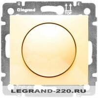 Светорегулятор поворотный 40-400Вт Legrand Valena (Сл. Кость) 774161