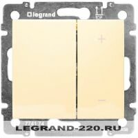Светорегулятор нажимной 60-600Вт Legrand Valena (Сл. Кость) 774174