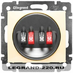 Акустическая розетка (4 контакта) Legrand Valena (Сл. Кость) 774324 ― Legrand-220.ru