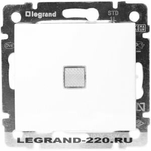 Выключатель одноклавишный с подсветкой Legrand Valena (Белый) 774410 ― Legrand-220.ru