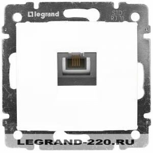 Розетка телефонная TF RJ-11 одинарная Legrand Valena (Белый) 774438 ― Legrand-220.ru