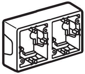 Коробка Valena для накладного монтажа 2 поста Legrand Valena (Сл. Кость) 776132 ― Legrand-220.ru