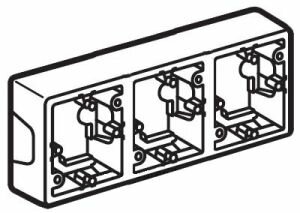 Коробка Valena для накладного монтажа 3 поста Legrand Valena (Сл. Кость) 776133 ― Legrand-220.ru