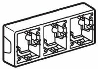 Коробка Valena для накладного монтажа 3 поста Legrand Valena (Сл. Кость) 776133