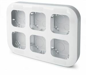 Блок установочный до 6 постов Legrand Quteo (Белый) 782296 ― Legrand-220.ru