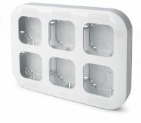 Блок установочный до 6 постов Legrand Quteo (Белый) 782296