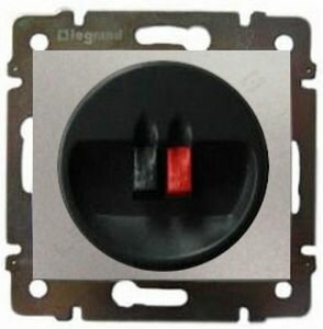 Акустическая розетка (2 контакта) Legrand Valena (Алюминий) 770223 ― Legrand-220.ru