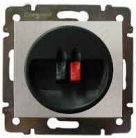 Акустическая розетка (2 контакта) Legrand Valena (Алюминий) 770223