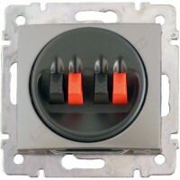 Акустическая розетка (4 контакта) Legrand Valena (Алюминий) 770124