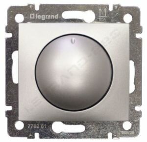 Светорегулятор поворотный 40-400Вт Legrand Valena (Алюминий) 770261 ― Legrand-220.ru