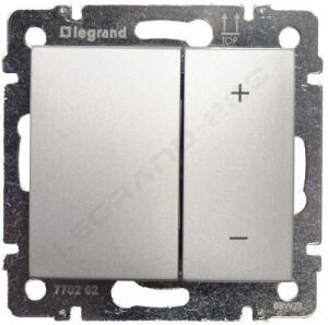 Светорегулятор нажимной 60-600Вт Legrand Valena (Алюминий) 770274 ― Legrand-220.ru