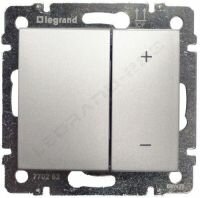 Светорегулятор нажимной 60-600Вт Legrand Valena (Алюминий) 770274
