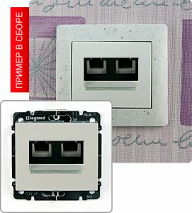 Розетка телефонная RJ11 двойная ― Legrand-220.ru