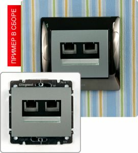 Розетка двойная компьютерная ― Legrand-220.ru