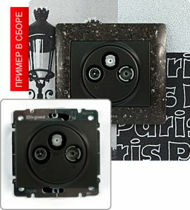 Розетка TV-RD-SAT оконечная ― Legrand-220.ru