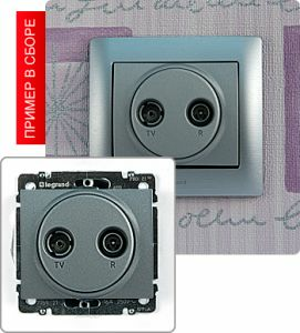 Розетка TV-RD проходная ― Legrand-220.ru