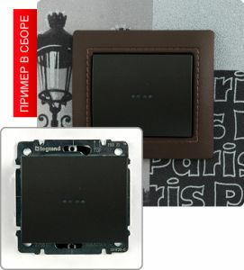 Кнопка 10А с подсветкой ― Legrand-220.ru