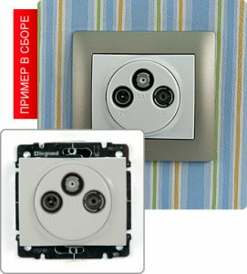 Розетка TV-RD-SAT простая ― Legrand-220.ru