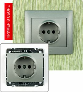 Розетка с заземлением, 16А ― Legrand-220.ru