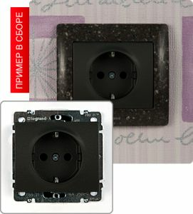 Розетка с заземлением, с защитными шторками, 16А ― Legrand-220.ru