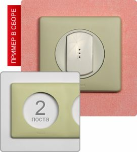 Рамка двухпостовая (Сл. Кость) ― Legrand-220.ru