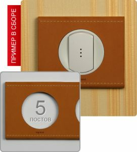 Рамка пятипостовая (Кожа) ― Legrand-220.ru