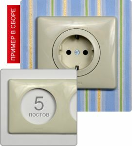 Рамка пятипостовая (Сл. Кость) ― Legrand-220.ru