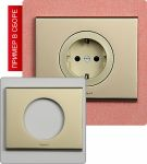 Рамка однопостовая (Никель велюр)