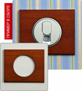 Рамка однопостовая (Орех) ― Legrand-220.ru