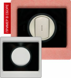 Рамка однопостовая (Смальта Графит) ― Legrand-220.ru