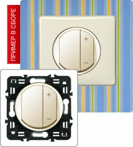 Светорегулятор 4-х клавишный 600Вт (Сл. кость) ― Legrand-220.ru