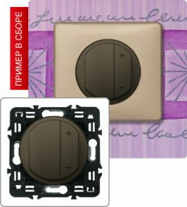 Светорегулятор 4-х клавишный 600Вт (Графит) ― Legrand-220.ru