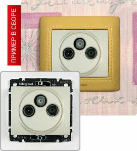 Розетка TV-RD-SAT проходная ― Legrand-220.ru