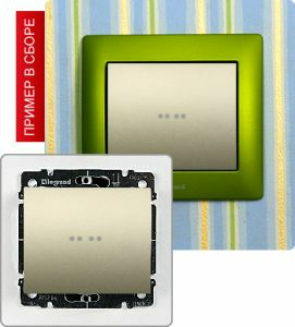 Кнопка 10А с подсветкой ― Legrand-220.ru
