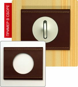 Рамка однопостовая (Кожа классик) ― Legrand-220.ru